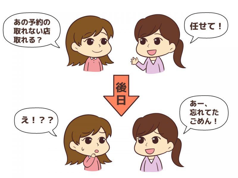 辻褄があわない人