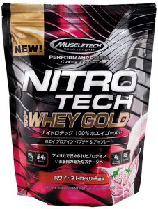 マッスルテックホエイゴールド１kg　ホワイトストロベリー風味