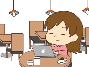 パソコン1台で、いつでもどこでも仕事をする人、ノマドワーカー