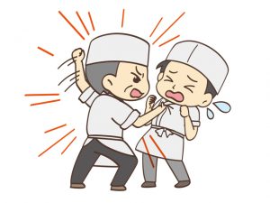 先輩にボッコボコにされる