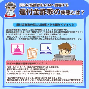 巧みに高齢者をATMへ誘導する還付金詐欺の実態とは？