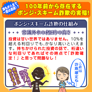 100年前から存在するポンジ・スキーム詐欺の実態!誰もが人生で一度は遭遇する!?